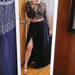 Shein maxi skirt set